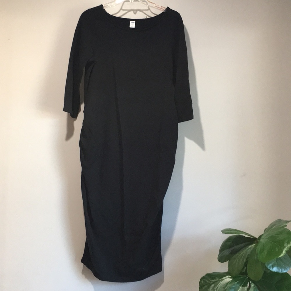 Old Navy®️ Maternity Sz-M Black Stretch Dress